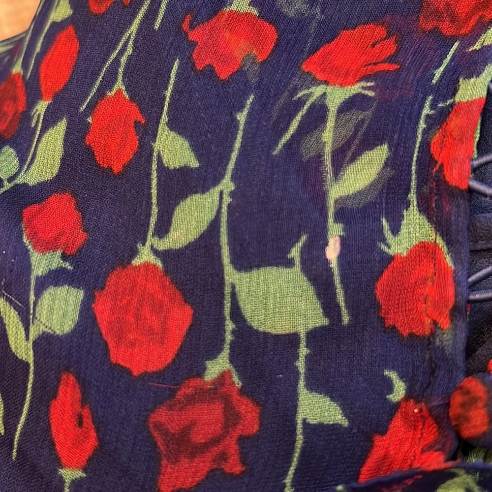 THE KOOPLES ROSA ROSA FLORAL-PRINT SHIFT DRESS, Size 2 - Picture 2 of 3